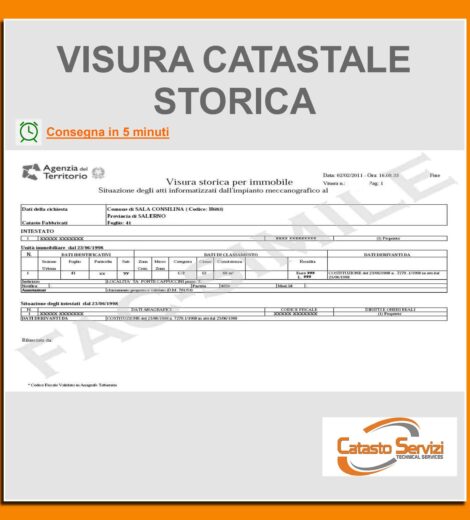 VISURA CATASTALE STORICA