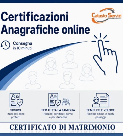 CERTIFICATO ED ESTRATTO DI MATRIMONIO (Servizio momentaneamente non disponibile)