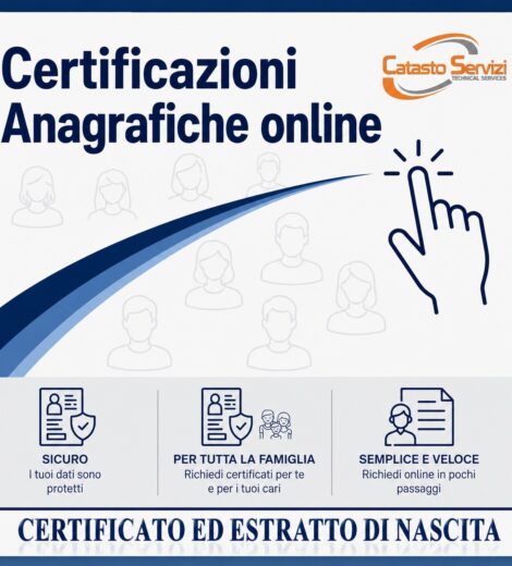 CERTIFICATO ED ESTRATTO DI NASCITA (Servizio momentaneamente non disponibile)