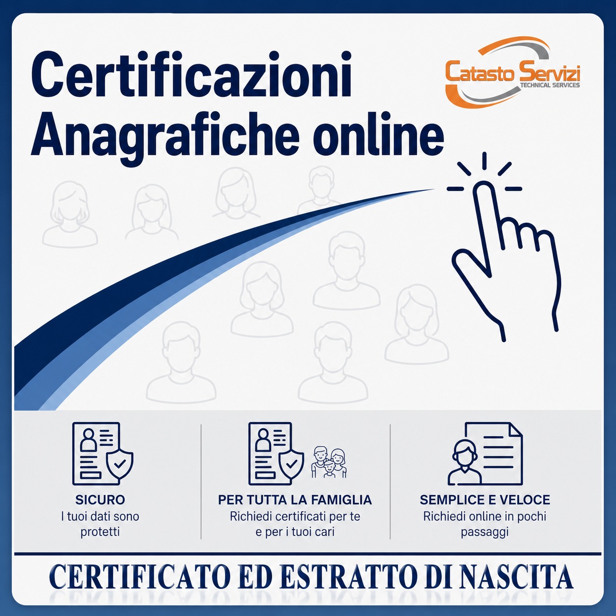 CERTIFICATO ED ESTRATTO DI NASCITA (Servizio momentaneamente non disponibile)