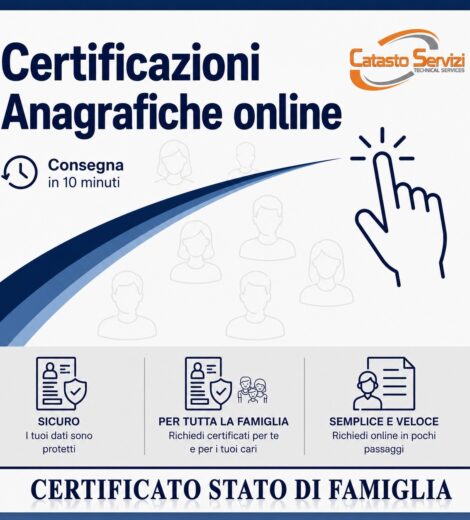 CERTIFICATO DI STATO DI FAMIGLIA (Servizio momentaneamente non disponibile)